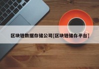 区块链数据存储公司[区块链储存平台]