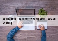 电信区块链三巨头是什么公司[电信三巨头市场份额]